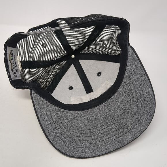 Flag Patch Snapback Trucker Hat Gray OS Adjustable Mesh Back Arcadian Outfitters - Picture 7 of 10